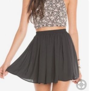 Brandy Melville Black Skater Skirt